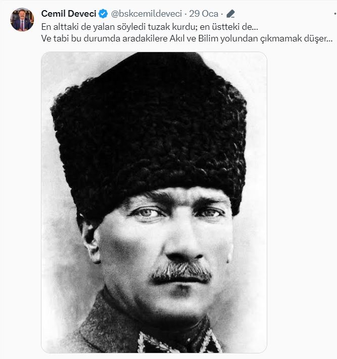 Cemil Deveci'nin O Paylaşımları