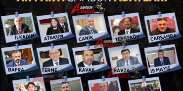 AK Parti'nin Samsun İlçe Adayları İlan Edildi