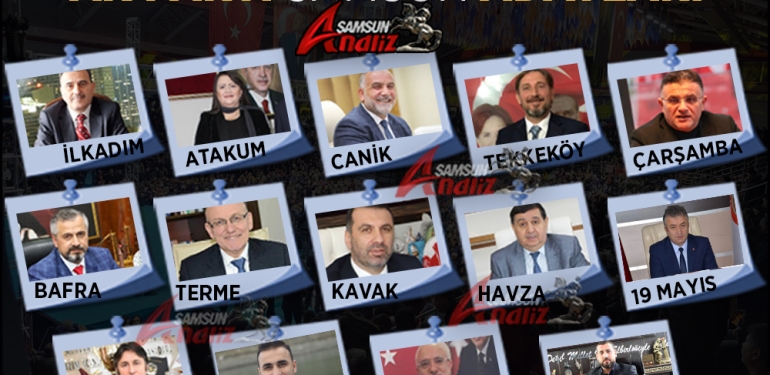 AK Parti’nin Samsun İlçe Adayları İlan Edildi