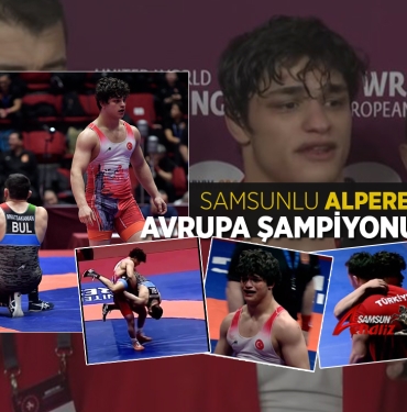 Samsunlu Milli Sporcu Alperen Berber Avrupa Şampiyonu Oldu