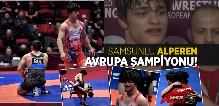 Samsunlu Milli Sporcu Alperen Berber Avrupa Şampiyonu Oldu