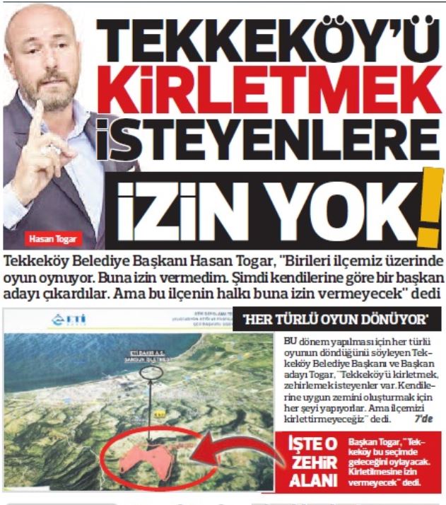 Samsun'daki Kimyasal Atık Tesisi Projesi Tepki Topluyor