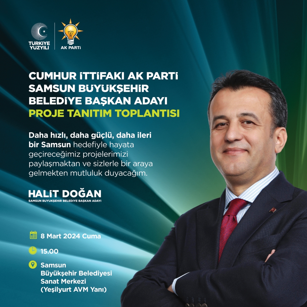 Halit Doğan'ın Proje Tanıtımı 8 Mart’ta