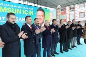 Kavak'ta Coşkulu Miting