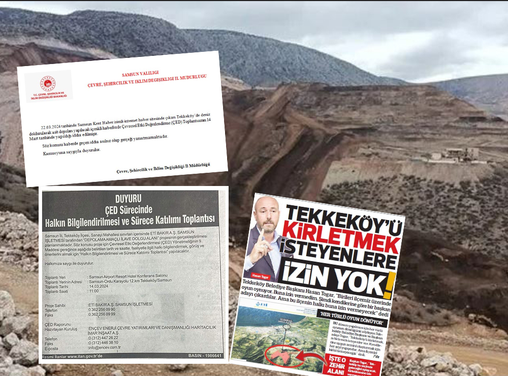Samsun'daki Kimyasal Atık Tesisi Projesi Tepki Topluyor