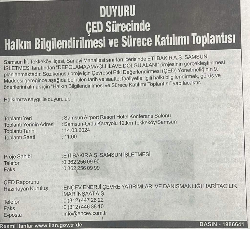 Tekkeköy'deki 'Halkın Katılım Toplantısı' Halksız Yapıldı