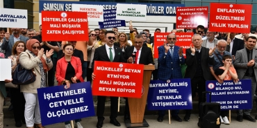 Samsun'da Muhasebeciler Eylemde