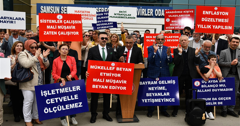 Samsun'da Muhasebeciler Eylemde