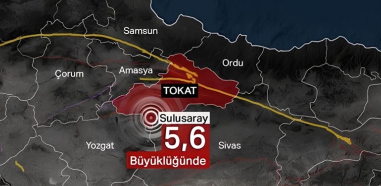 Tokat’taki Deprem Samsun’da da Hissedildi