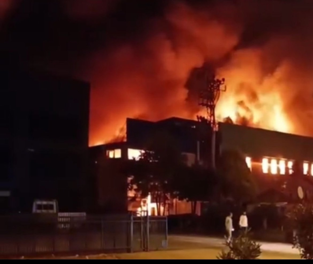 Samsun OSB'de Fabrika Yangını