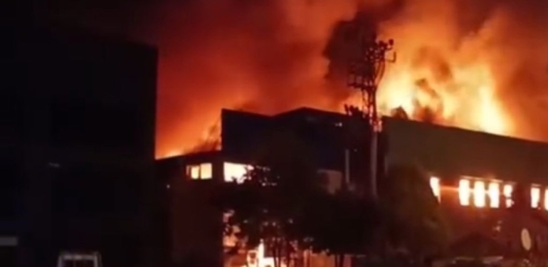 Samsun OSB’de Fabrika Yangını