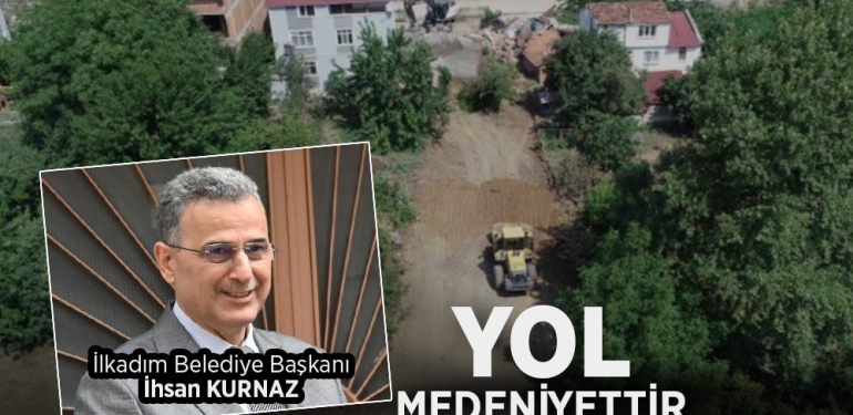 İlkadım Belediyesi Yol Çalışmalarına Devam Ediyor