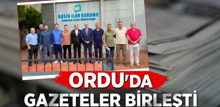 Ordulu Gazetecilerden Güç Birliği