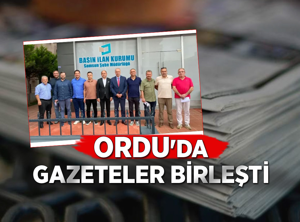 Ordulu Gazetecilerden Güç Birliği
