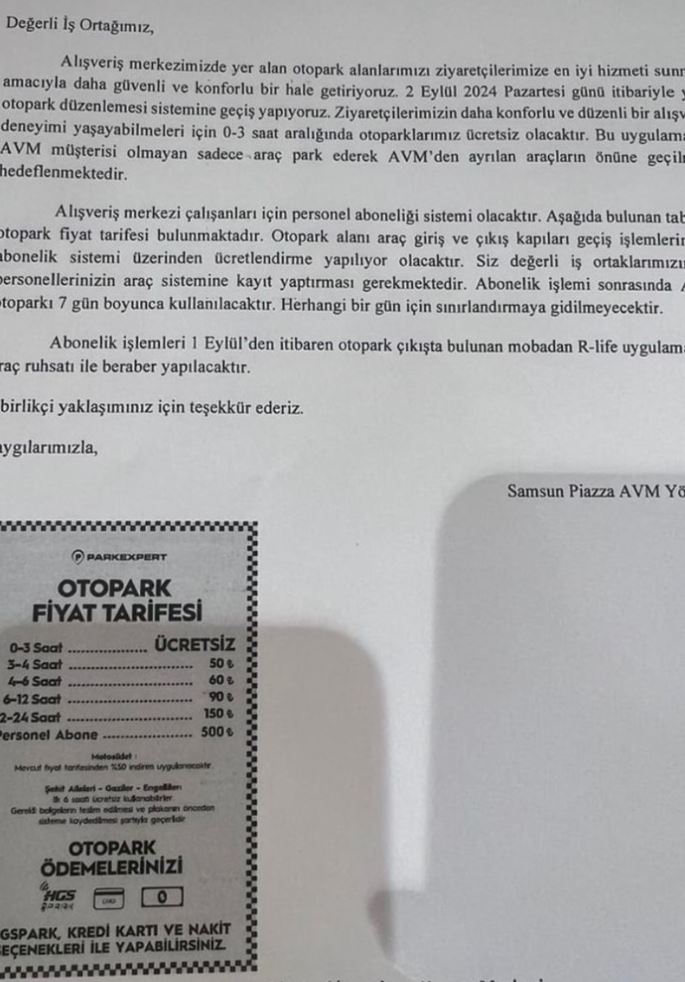 Samsun Piazza AVM Yönetiminden Çalışanlarına Büyük Şok!