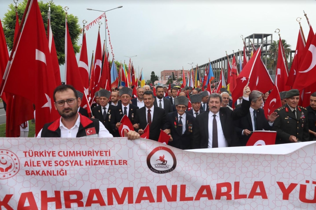 Samsun'da 19 Eylül Gaziler Günü Coşkuyla Kutlandı