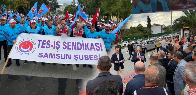 Samsun'da İşçiler Adalet İstedi