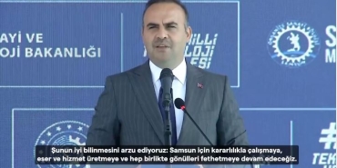 Sanayi ve Teknoloji Bakanı Kacır, Samsun’a Yatırım Vaadi