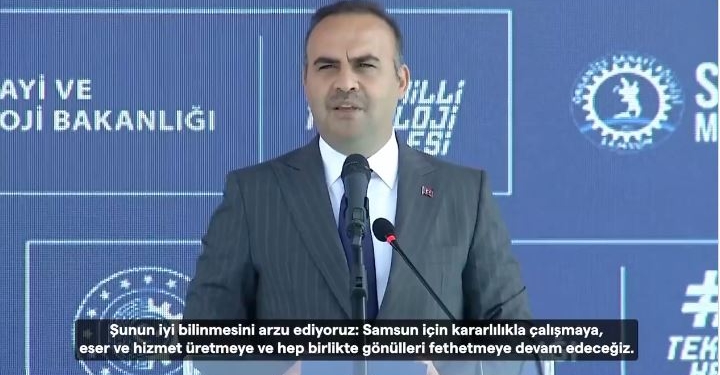 Sanayi ve Teknoloji Bakanı Kacır, Samsun’a Yatırım Vaadi