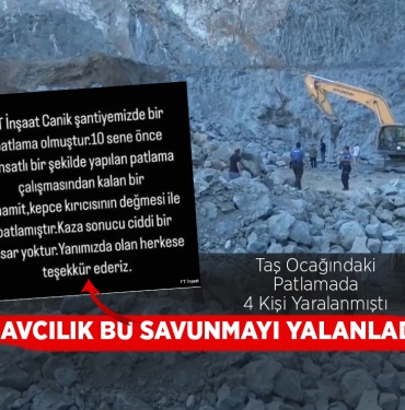 Taş Ocağı Patlamasında Dinamit İzine Rastlanmadı!