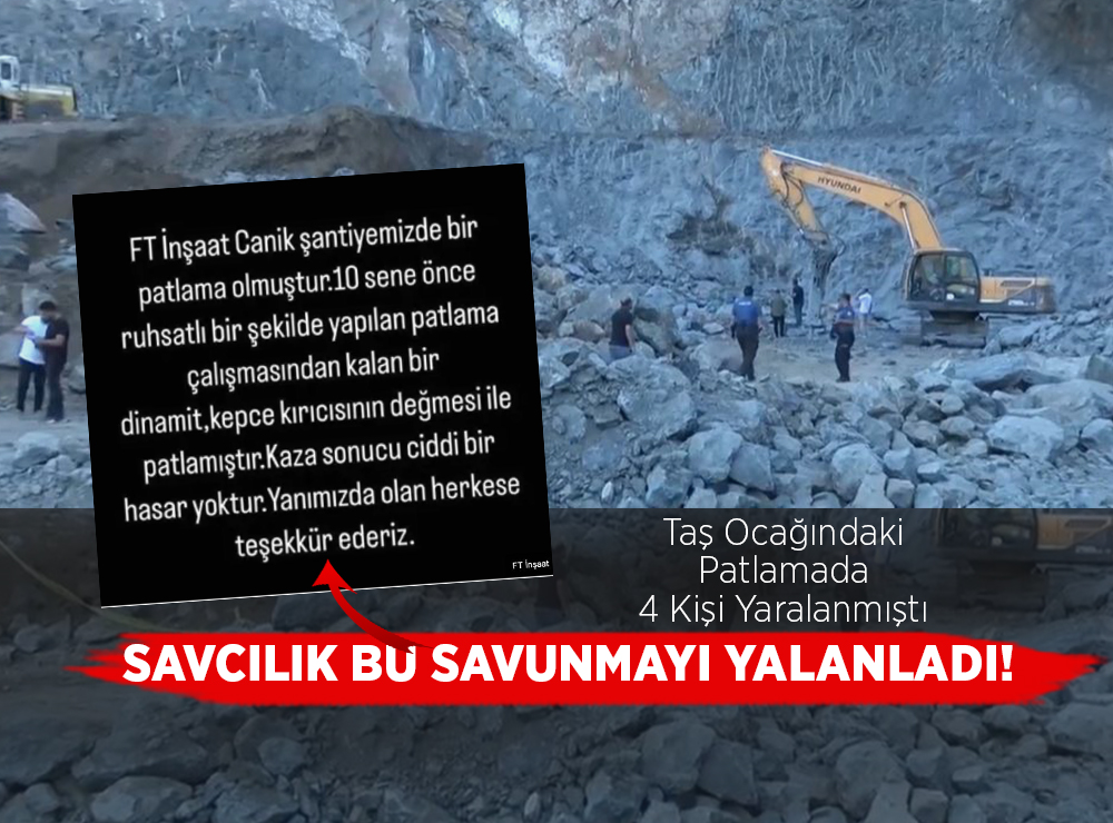 Taş Ocağı Patlamasında Dinamit İzine Rastlanmadı!