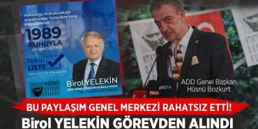ADD Samsun Şube Başkanı Görevden Alındı