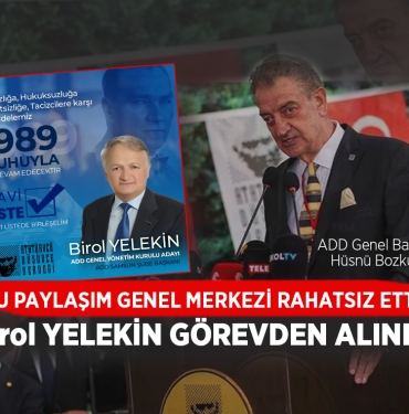 ADD Samsun Şube Başkanı Görevden Alındı