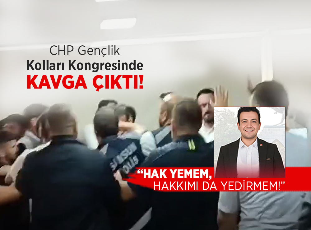 CHP Samsun İl Gençlik Kolları Kongresinde Kavga