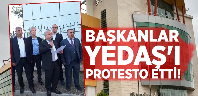 Oda Başkanları, YEDAŞ’ı Protesto Etti