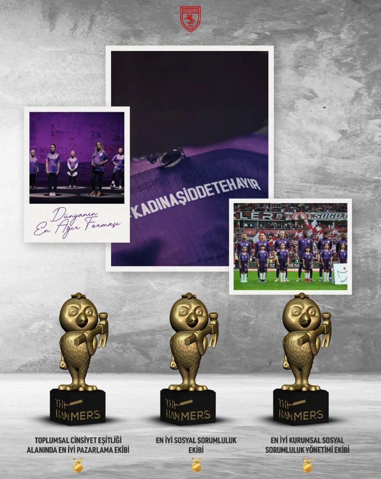 Samsunspor'a The Hammers Awards'ta 6 Ödül!