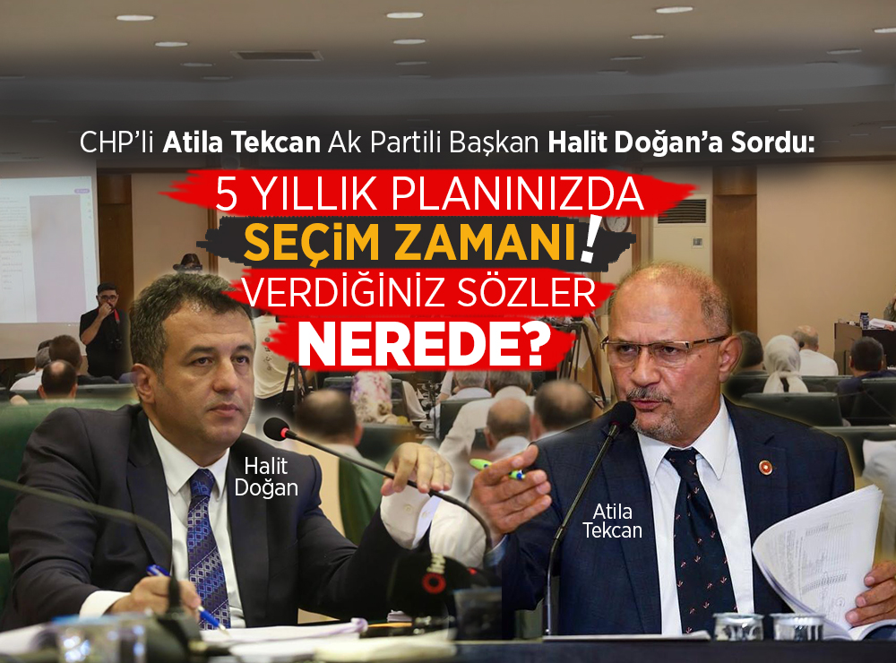 CHP’li Tekcan’dan Ak Partili Halit Doğan’ın Planına Sert Eleştiri