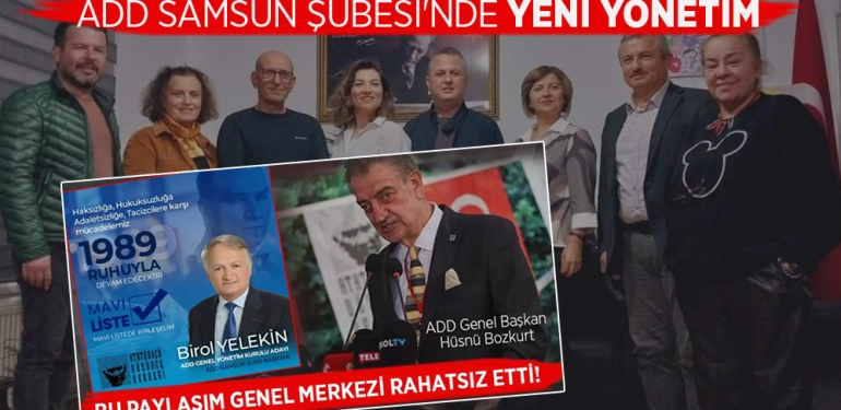 ADD Samsun Şubesi’nde Yeni Yönetim Görevde