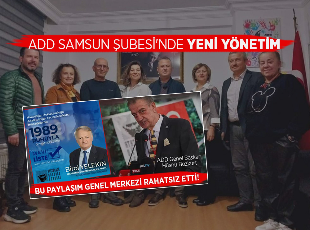 ADD Samsun Şubesi’nde Yeni Yönetim Görevde