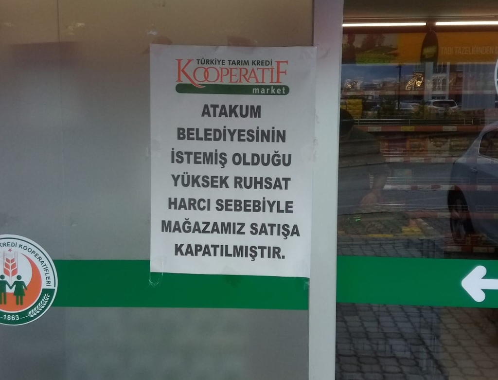 Atakum'daki TKK Marketleri Aylarca Ruhsatsız Çalışmış