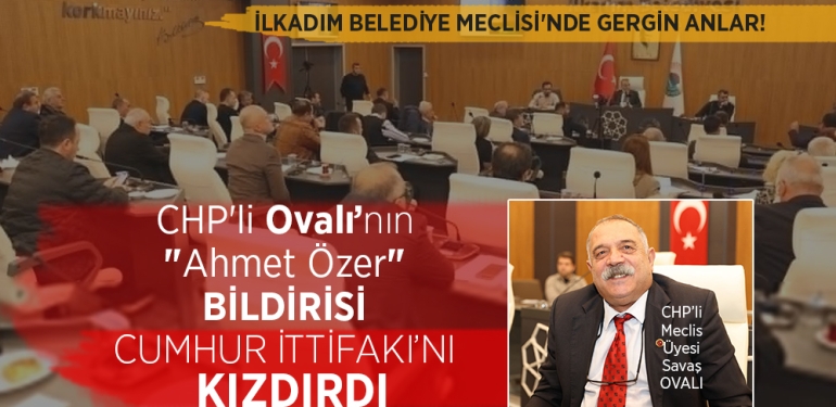 İlkadım Belediye Meclisi'nde Ahmet Özer Gerginliği