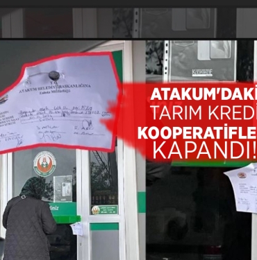 Samsun Atakum'da Tarım Kredi Marketleri Mühürletildi