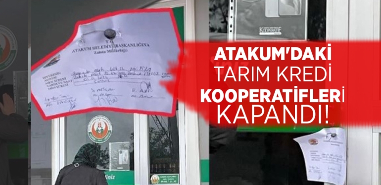 Samsun Atakum’da Tarım Kredi Marketleri Mühürletildi