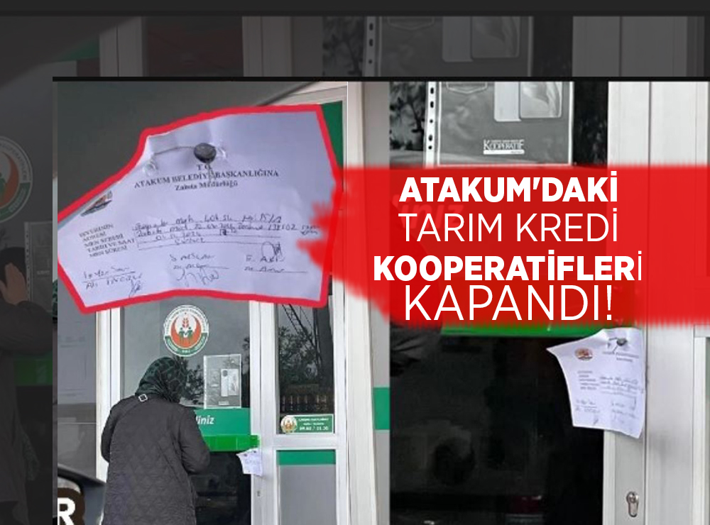 Samsun Atakum'da Tarım Kredi Marketleri Mühürletildi