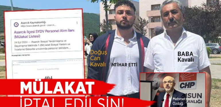 Samsun’da Doğuş Can Kavalı’nın İntiharının Ardından