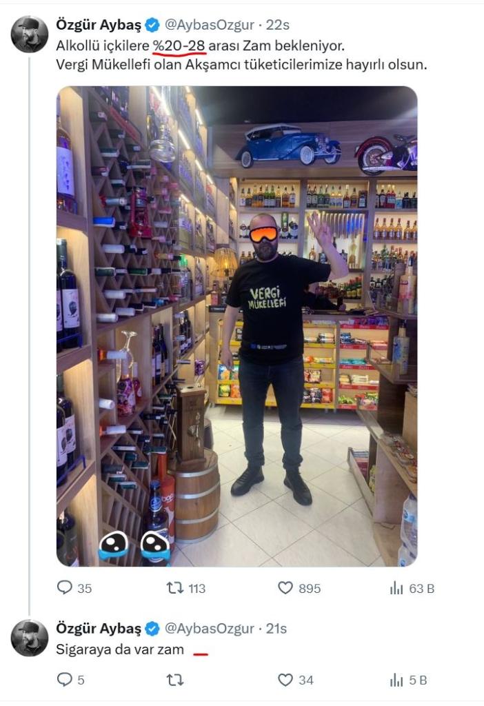 Zam Haberlerini Böyle Duyurdu