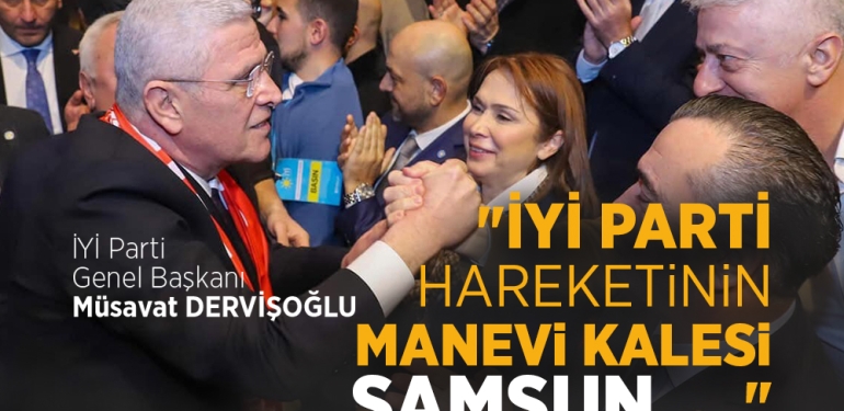 İYİ Parti Genel Başkanı Dervişoğlu Samsun’da Duygulandı
