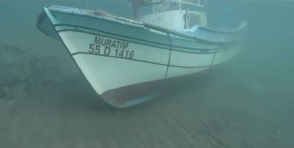 Samsun Çarşamba’da Batan Balıkçı Teknesi Bulundu
