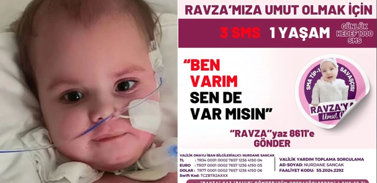 Samsun’da SMA’lı Amine Ravza İçin Destek Çağrısı