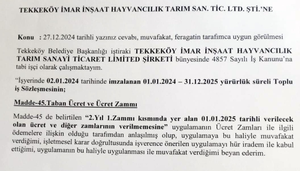 İŞTE O YAZI...