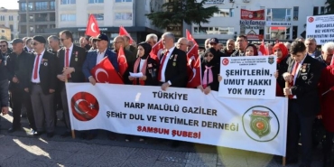 Samsun’da Şehit Aileleri ve Gazilerden Öcalan Tepkisi
