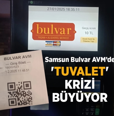 Samsun Bulvar AVM’de Tuvalet Krizi