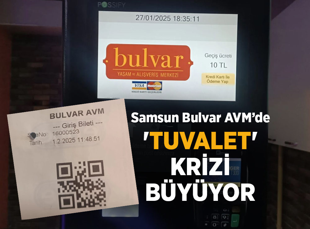Samsun Bulvar AVM’de Tuvalet Krizi