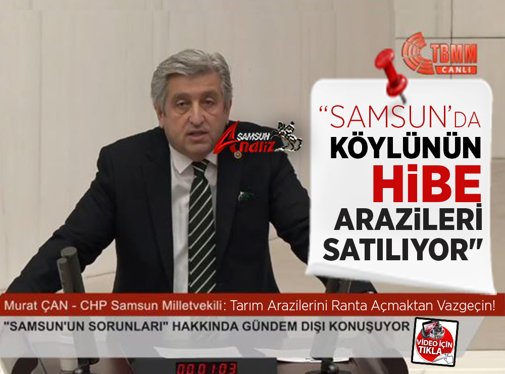 Murat Çan, Çiftçinin, Köylünün Derdini Meclise Taşıdı
