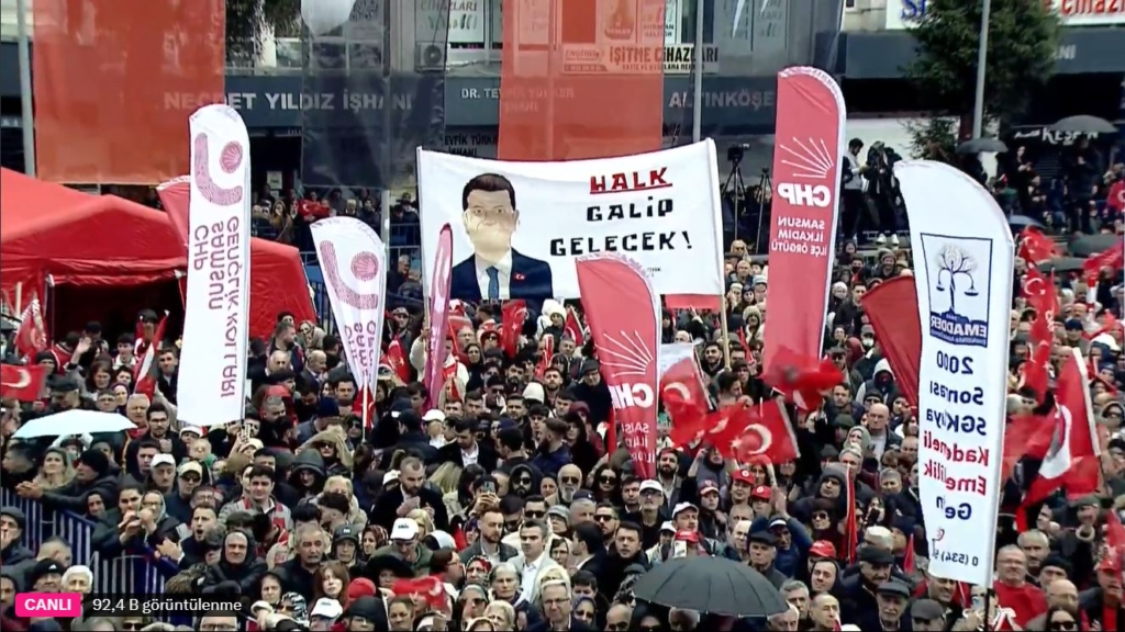 CHP’nin Samsun Mitingi Tıklım Tıklım