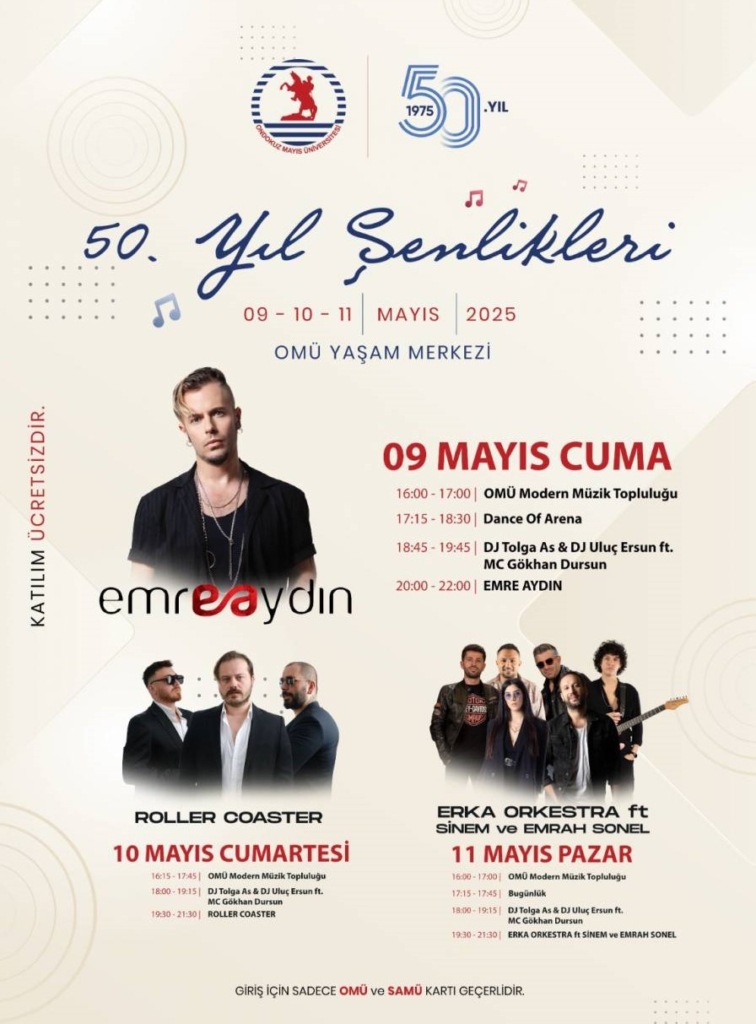 OMÜ, 50. Yılını Coşkulu Şenliklerle Kutluyor